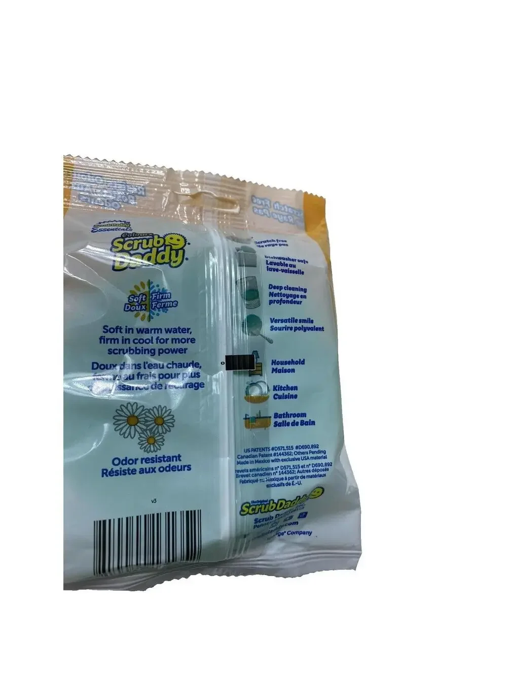 Scrub Daddy and Scrub Mommy Kitchen Sponge Set - Smiley Face Sponges Green